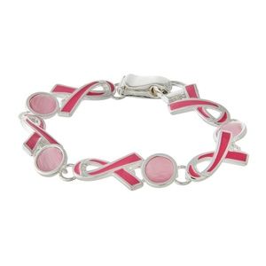 Breast Cancer Awareness Bracelet Pink Ribbon